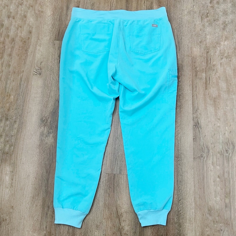 Women's Zamora Jogger Scrub Pants in Aqua Size Large W18SW2005 - Picture 2 of 9